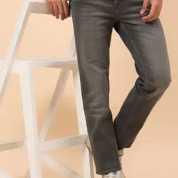 Cantabil Men Comfort Regular Fit Mid-Rise Light Fade Stretchable Jeans image 4