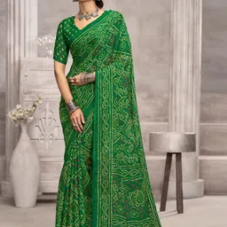 Panzora Bandhani Poly Chiffon Bandhani Saree-picture-37