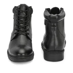 roadster Trendy Black Ankle Length Durable Lace-Up Boots image 3