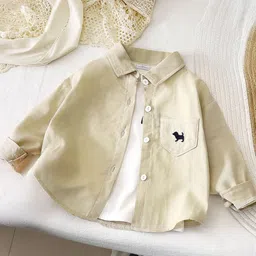 FOREVER FRIDAY Boys Spread Collar Comfort Cotton Casual Shirt-picture-4