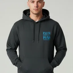 YONGE Men Printed Hooded Sweatshirt-picture-33