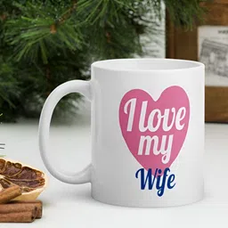 Mr UVD White & Pink Typography Printed Ceramic Glossy Mug-350ml image 2