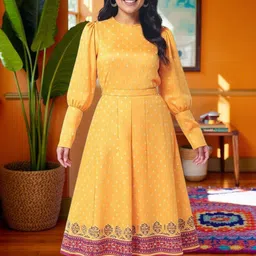 KYVO Kasturi Digital Printed Round Neck Top With Palazzo-picture-25