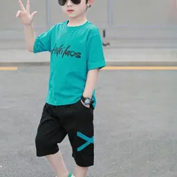 BILLYBALL Unisex Kids Printed T-shirt with Shorts-picture-31