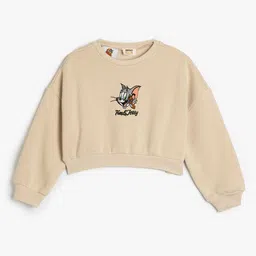 Koton Girls Graphic Printed Pullover Sweatshirt-image-13