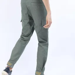 ketch Men Regular Fit Green Cotton Blend Trousers image 2