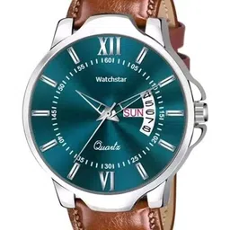 WATCHSTAR Men Dial & Leather Straps Analogue Watch DD Green Brown Leather-image-22