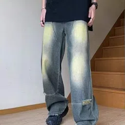 StyleCast Men Wide Leg Mid-Rise Clean Look Light Fade Jeans image 3