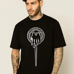 Be Crazy Men Graphic Printed Round Neck Cotton T-shirt-picture-11