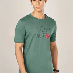 Ajile by Pantaloons Men Raw Edge Slim Fit T-shirt image 1