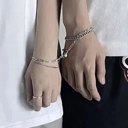 The Roadster Lifestyle Co Set Of 2 Silver-Plated Link Bracelet-picture-23