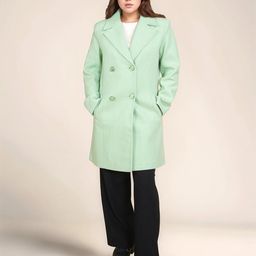 Zink London Slim Fit Notched Lapel Collar Overcoat-picture-31