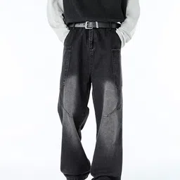 StyleCast Men Mid-Rise Baggy Light Fade Jeans-picture-29