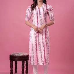Sun Fashion And Lifestyle Women Printed Gotta Patti Kurta-image-99