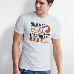 Seekbuylove Men Typography Printed Bio Finish T-shirt image 5