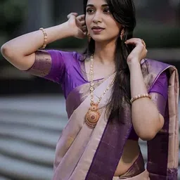 KALINI Woven Design Zari Art Silk Handloom Banarasi Saree image 3