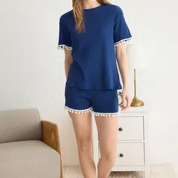 Trendyol Women Round Neck Night suit-image-95