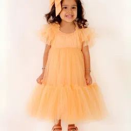 Divalicious Girls Layered Tiered Net Maxi Dress-picture-18