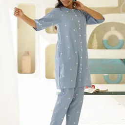 Clt.s Women Polka Dots Printed Night suit image 5