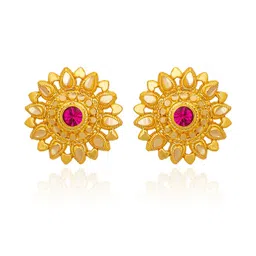 Luv Fashion Circular Studs Earrings-image-45