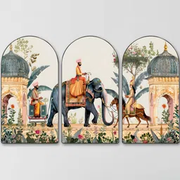 Myntra Elegant Homes Multicoloured Set of 3 Piece MDF Wall Fashion image 5