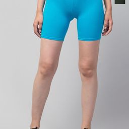 DRAXSTAR Women Pack of 2 Skinny Fit Mid-Rise Sports Shorts-picture-48