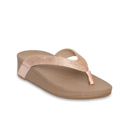 PINK LEAF Embellished One Toe Flats-picture-18