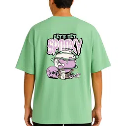 Billion Typography Printed Drop-Shoulder Sleeves Pure Cotton Oversized T-shirt image 3