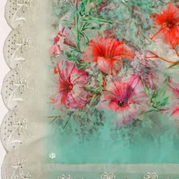 Kaizen TEXO FAB Printed Organza Dupatta image 5