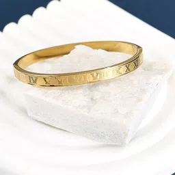 FIMBUL Unisex Antique Gold-Plated Kada Bracelet-picture-41