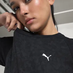 Puma Women W Essential Aop Tee II Abstract Printed Relaxed Fit Sports T-shirt image 4