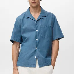 MANGO MAN Pure Cotton Denim Casual Shirt-picture-36