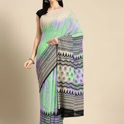 BUTA BUTI Abstract Printed Pure Cotton Saree-picture-30