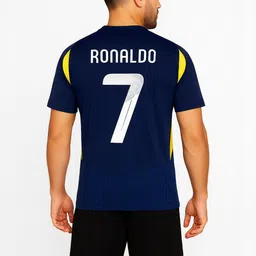 dostitch Men Cristiano Ronaldo Printed V-Neck Dri-FIT T-shirt image 2