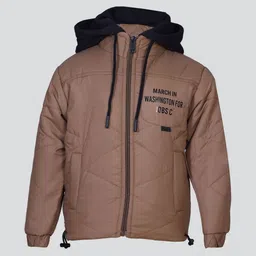 Come In Kids Boys Typography Lightweight Puffer Jacket-picture-38