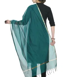 A R SILK DUPATTA HUB Art Silk Dupatta with Zari image 5