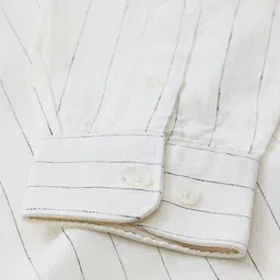 Snitch Men Slim Fit Pinstripes Striped Button-Down Collar Casual Shirt image 2