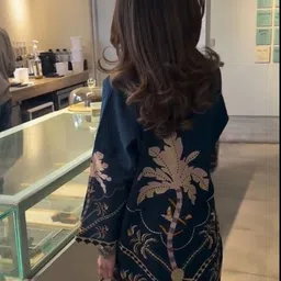 ROMONIA Printed V Neck Tunic & Palazzos image 2