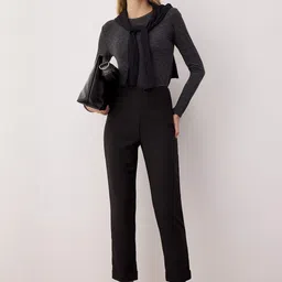 Trendyol Women Regular Fit Mid-Rise Trousers-image-84