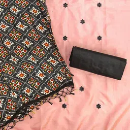 Panzora Floral Embroidered Sequinned Unstitched Dress Material image 3