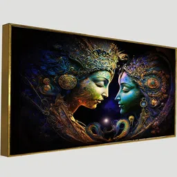 DEKORSTATION Multicoloured 1 Piece Canvas Religious Wall Paintings image 2