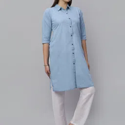SK Creation Women Solid Festive Straight Kurta image 2