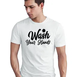 Seekbuylove Men Bio Finish Typography Printed Round Neck Pure Cotton T-shirt-image-14