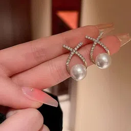 TheVineGirl Gold-Plated Pearls Beaded Korean Studs image 4
