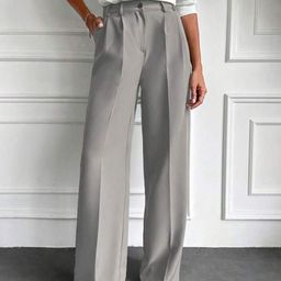 Next One Women Smart High-Rise Easy Wash Pleated Trousers-picture-25