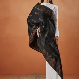 Pashmoda Women Ethnic Motifs Woven Design Shawl-image-29