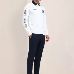 U.S. Polo Assn. Men Polo Collar Applique Slim Fit T-shirt image 5