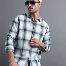 StitchX Men Standard Tartan Checks Opaque Checked Casual Shirt-picture-15