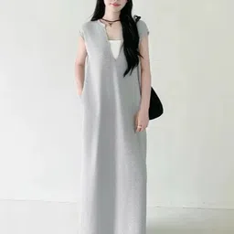 StyleCast Women V-Neck A-Line Sleeveless Maxi Dress-picture-37