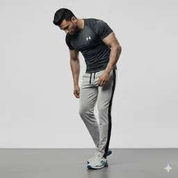 unfld Men Solid Multicolor Track Pants image 5